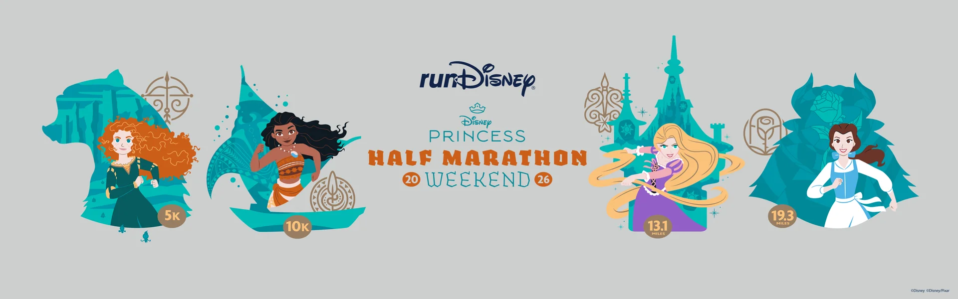Disney Princess Half Marathon Weekend logo
