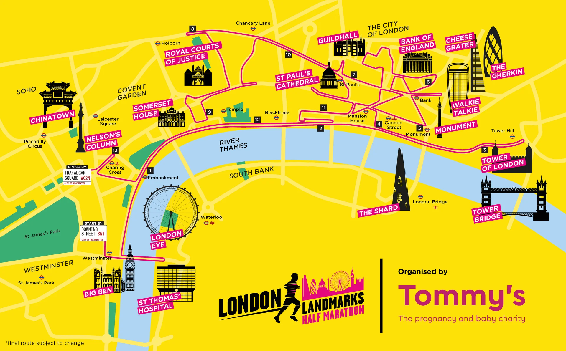 London Landmarks Half Marathon 2026 logo