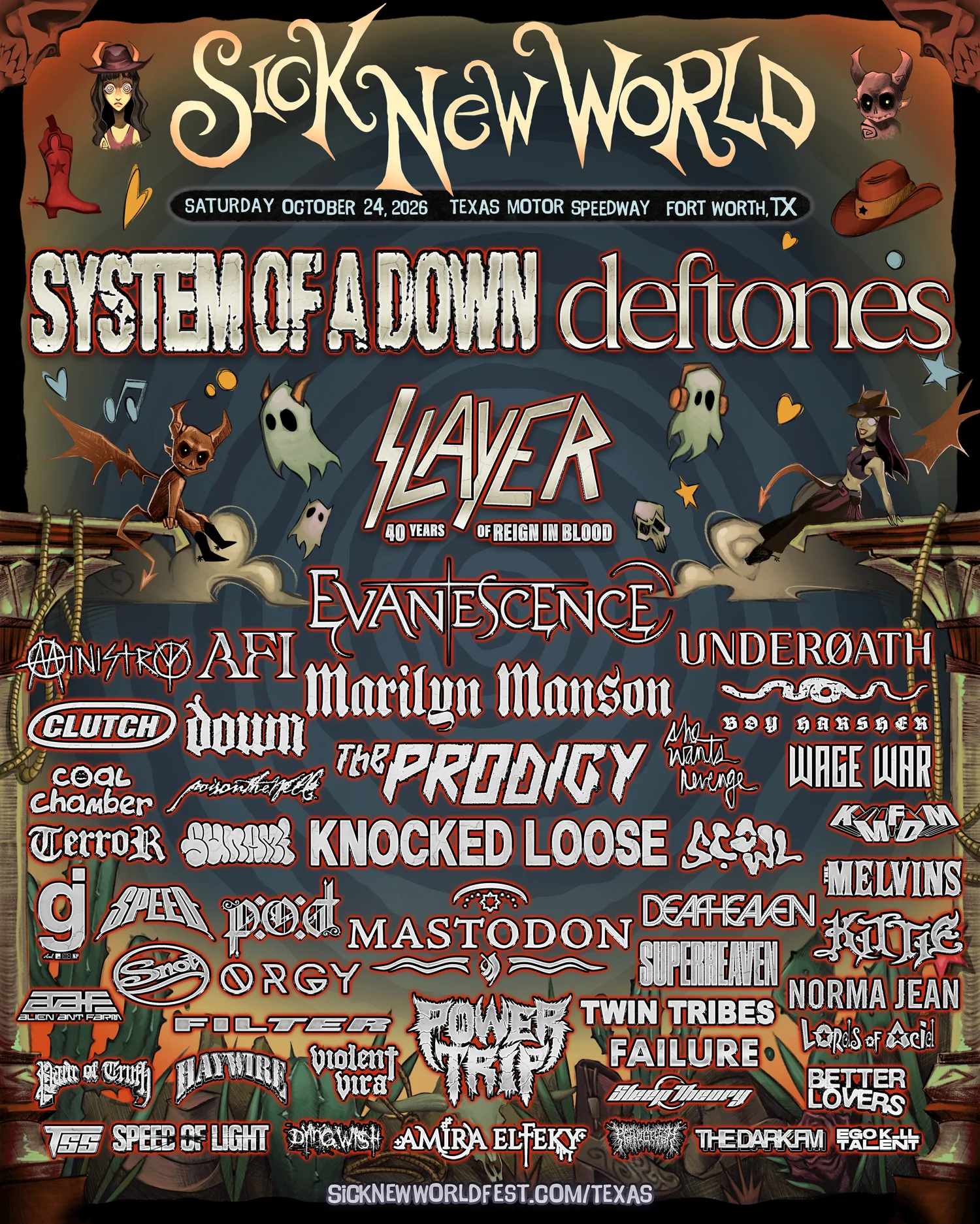 Sick New World Texas 2026 logo